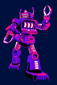 Lantern Press Image of the Day: Purple Robot 1 purple_robot
