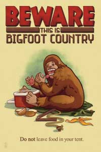Lantern Press Image of the Day: Bigfoot Country 1 Bigfoot Country