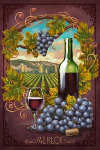 Lantern Press Image of the Day: Merlot 1 Merlot