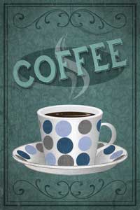 Lantern Press Image of the Day: Coffee Sign 1 coffee