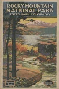 Lantern Press Image of the Day: Estes Park, Colorado – Rocky Mt. Nat’l Park Brochure # 2 1 Rocky_Mountain_National_Park