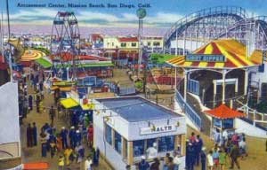 Lantern Press Image of the Day: San Diego, California – Mission Beach Amusement Center Scene 1 Lantern_Press_-_San_Diego_California_Mission_Beach_Amusement_Center