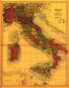 Lantern Press Image of the Day: Italy – Panoramic Map 1 Lantern_Press_-_Italy_Panoramic_Map