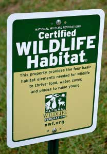 Churches Focusing On Environment 1 certified_wildlife_habitat_sign