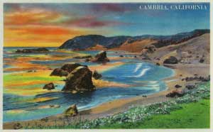 Lantern Press Image of the Day: Cambria, California – Pacific Ocean View 1 Cambria,_California