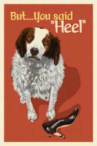 Lantern Press Image of the Day: Heel? 1 heel_dog