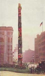 Lantern Press Image of the Day: Indian Totem Pole, Pioneer Square, Seattle 1 Pioneer_Square_Indian_Totem_Pole